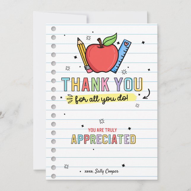 Gift for Teacher Coffee Gift Card Holder Template (Front)