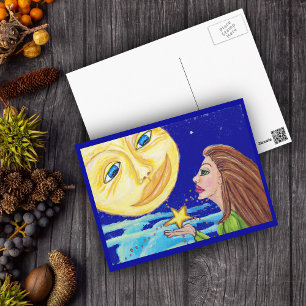 Gift for the Moon Postcard