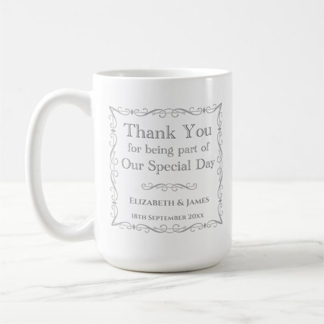Gift for Wedding Guests Coffee Mug (Left)