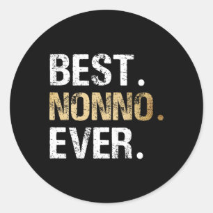 Gift From Granddaughter Grandson Best Nonno  Classic Round Sticker