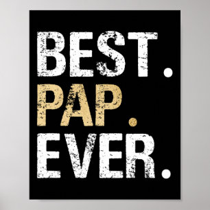 Gift From Granddaughter Grandson Best Pap  Poster