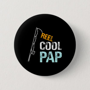 Gift From Granddaughter Grandson Reel Cool Pap  6 Cm Round Badge
