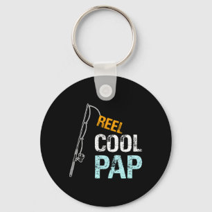 Gift From Granddaughter Grandson Reel Cool Pap  Key Ring