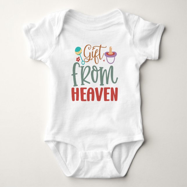 Gift from Heaven – Baby Boy Bodysuit (Front)