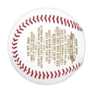 Gift From Mom To My Son I Want You To Love Mom Baseball