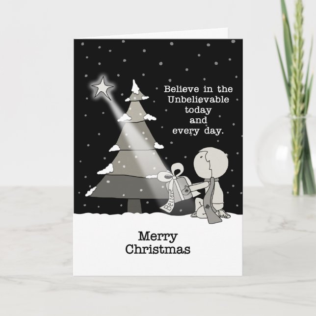 Gift Giver-Merry Christmas Holiday Card (Front)