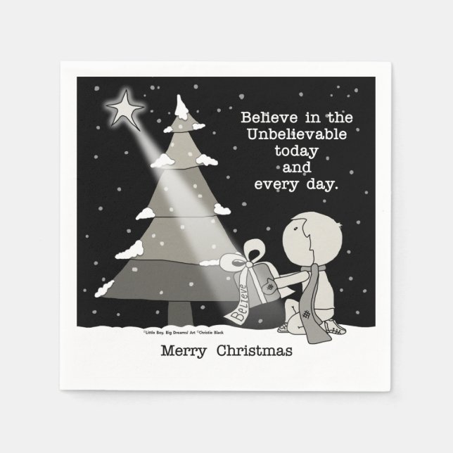 Gift Giver-Merry Christmas Napkin (Front)