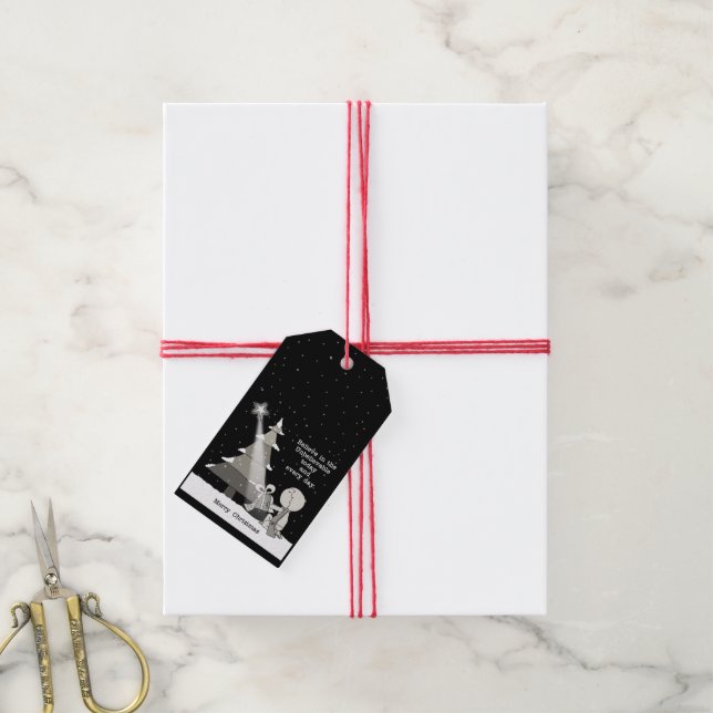 Gift Giver-Merry Christmas Tags (With Twine)