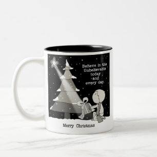 Gift Giver-Merry Christmas Two-Tone Coffee Mug