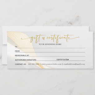 Gift Gold Certificates For My Business