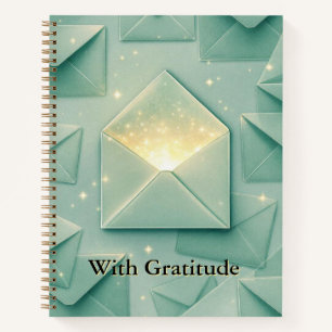 Gift & Gratitude Ledger   Elegant Envelope Design Notebook