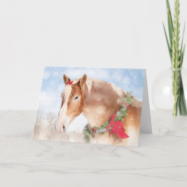 Gift Horse Christmas Card (Front)