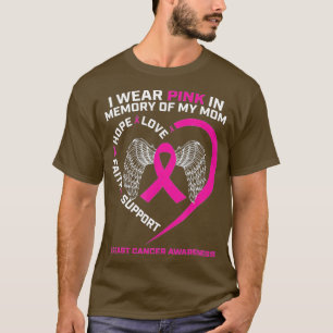 Gift I Wear Pink In Memory Of My Mum Breast Cancer T-Shirt