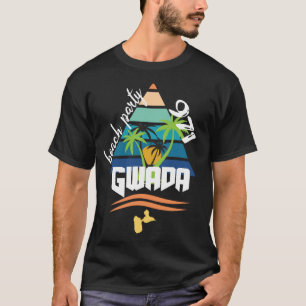 Gift idea 971 Gwada beach party Guadeloupe T-Shirt