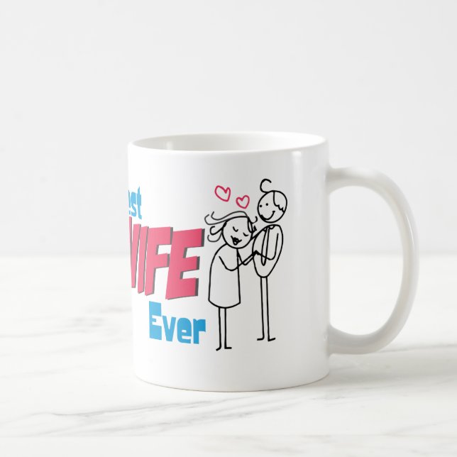 Gift Idea: Best Wife (Mug) Coffee Mug (Right)