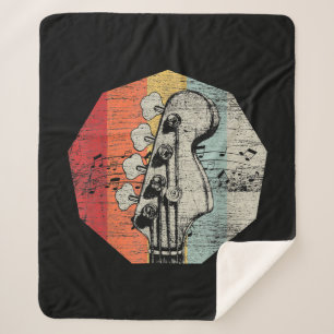 Gift Idea For Bass-guitarist - Bass Guitar Sherpa Blanket