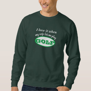 Gift Idea for Golf Vacations, Custom Golf Lover Sweatshirt