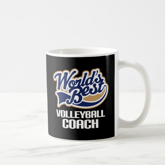 Gift Idea For Volleyball Coach (Worlds Best) Coffee Mug (Right)
