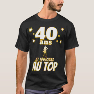 Gift Idea Man 40 Years Sporty Basketball Basketbal T-Shirt