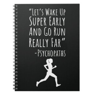 Gift Ideas For Marathon Runners For Her Running    Notebook