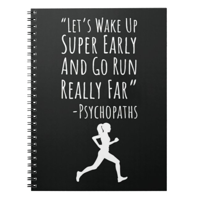 Gift Ideas For Marathon Runners For Her Running    Notebook (Front)