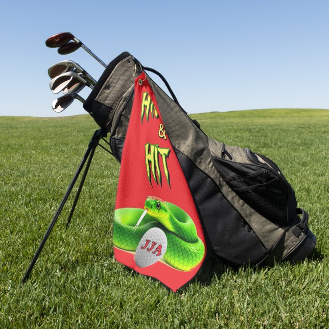 Gift Ideas Personalised Fun Golf Towel (Green)