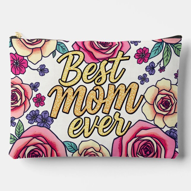 Gift Luxury Floral Modern Collection Accessory Pouch (Front)