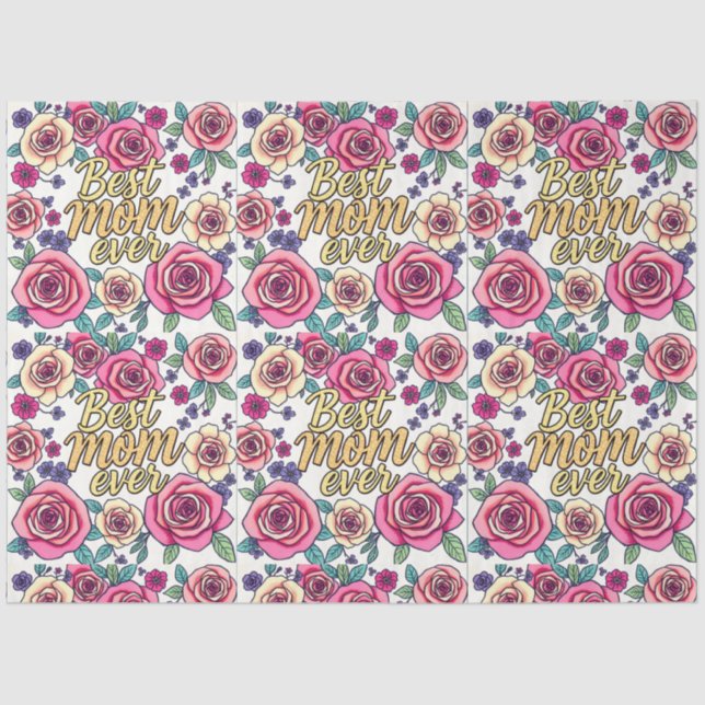 Gift Luxury Floral Modern Collection Tissue Paper (Front)