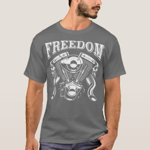 Gift Man Biker Motorcycle Clothing Chopper Freedom T-Shirt