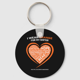 Gift Ms Apparel Orange Sister Multiple Sclerosis A Key Ring
