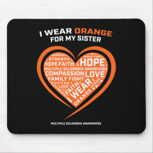 Gift Ms Apparel Orange Sister Multiple Sclerosis A Mouse Pad