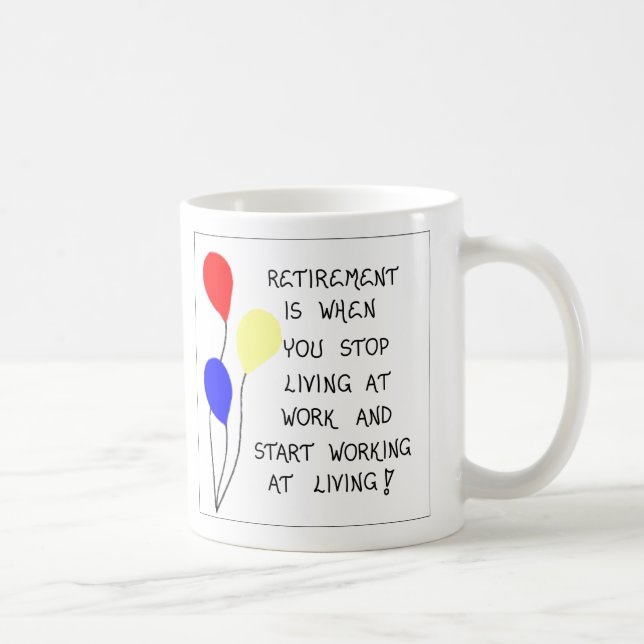 Gift Mug about Retirement (Right)