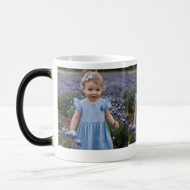 Gift Mug for Baby Girl in Blue Dress (Left)