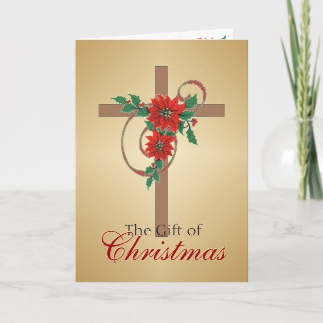 Gift of Christmas Cross Card (Front)