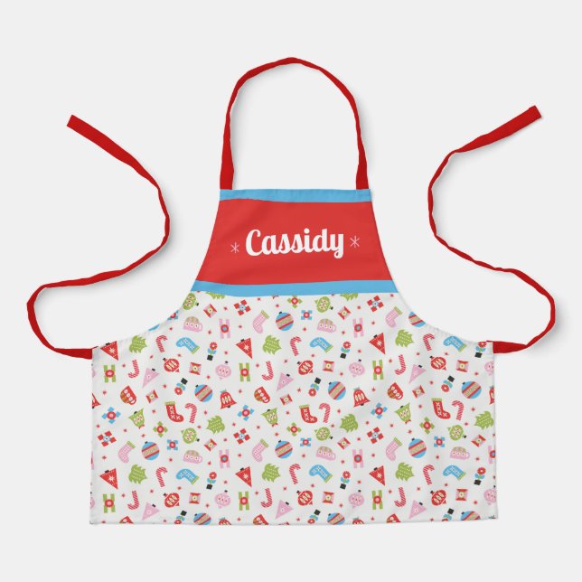 Gift of Christmas Personalised Apron (Front)