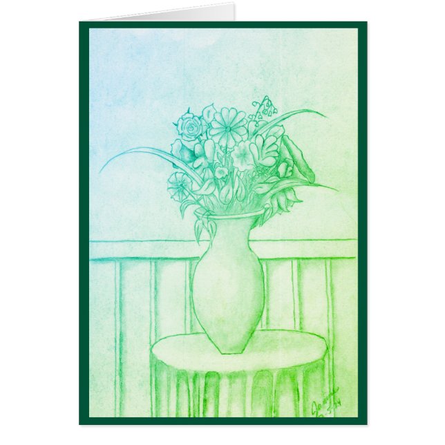 Gift of Flowers - Green (Front)