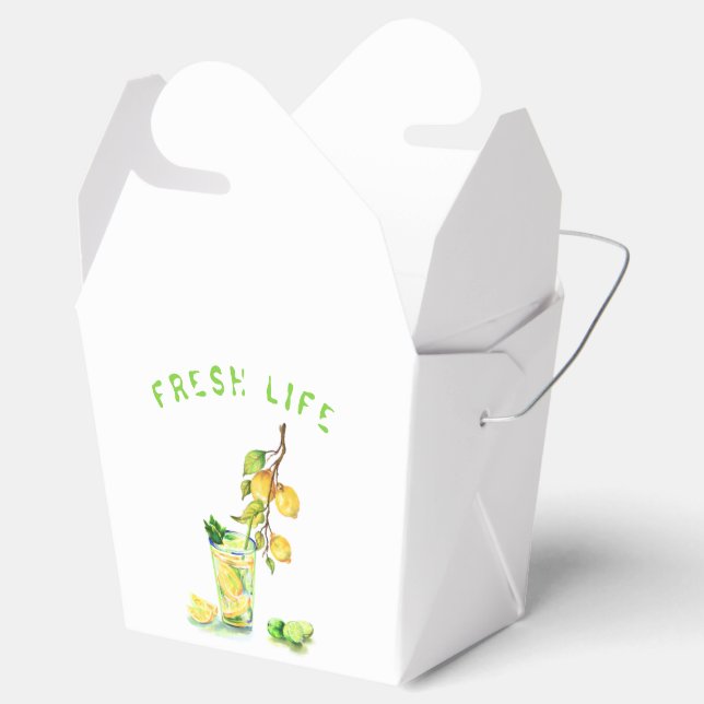 Gift or Favour Boxes with Lemons Cocktail (Opened)