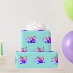 gift paper, French bulldogge Wrapping Paper