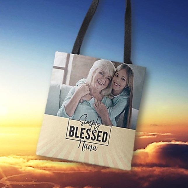 Gift! Personalised "Simply Blessed" Faith Based   Tote Bag (Creator Uploaded)
