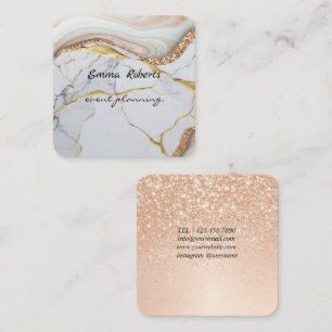 Gift Pink and White Glitter Modern Business card