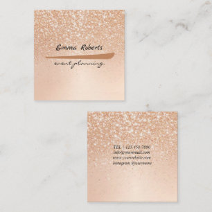 Gift Pink and White Glitter Modern Business card