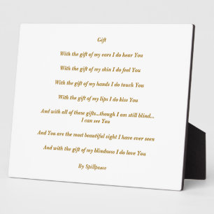 "GIFT" PLAQUE