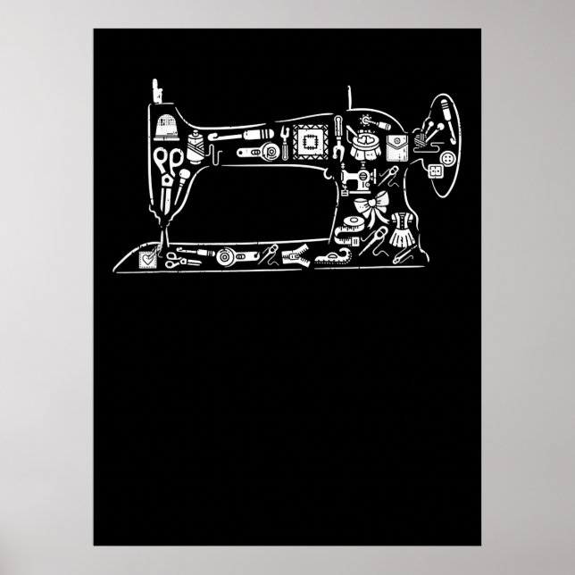 Gift Quilters And Tailors Quilting Gift Sewing Poster (Front)