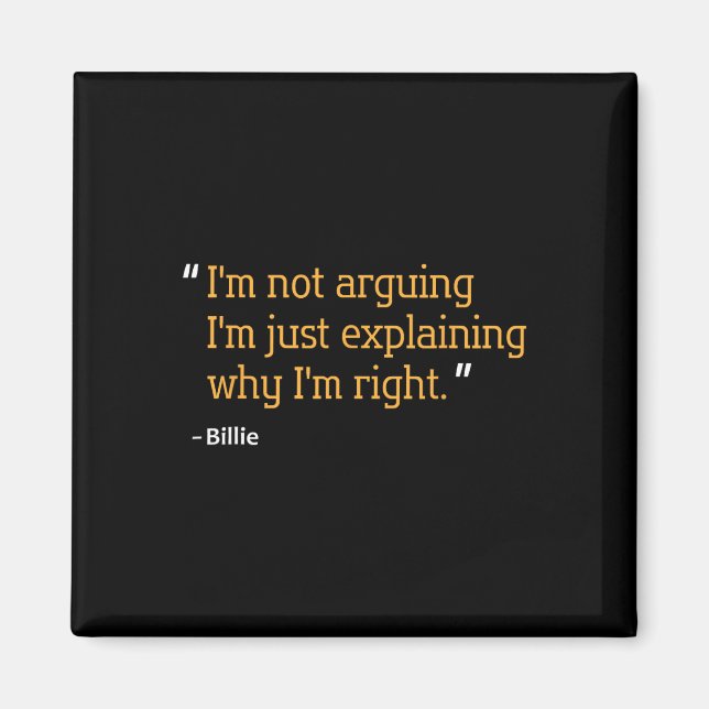 Gift Quote Funny Birthday Personalised Name Idea  Magnet (Front)
