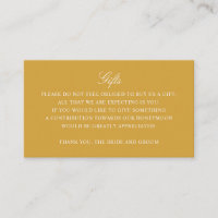 Gift Registry Honeymoon Fund Wedding Gold Monogram