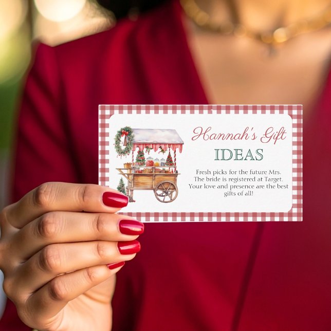 Gift Registry market Bridal Shower enclosure card (Creator Uploaded)