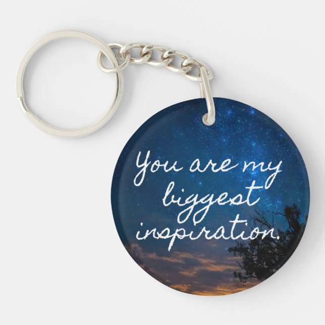 Gift Simple Inspiration Acrylic Keychain (Front)