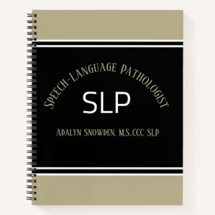 GIFT!! SLP (speech language pathologist) spiral N Notebook