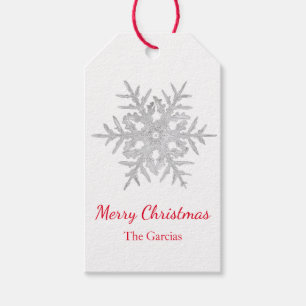 GIFT TAG BENTLEY SNOWFLAKE MERRY CHRISTMAS