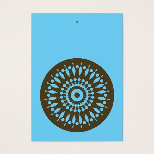 Gift Tag - Blue & Brown (Front)